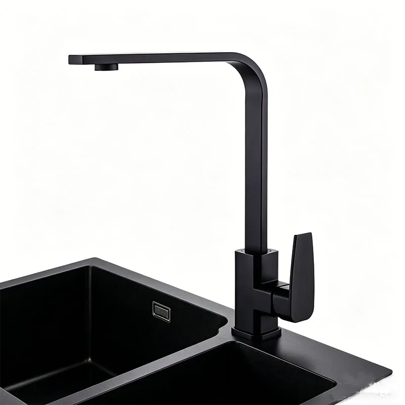 Commercial Kitchen Mixer Tap - 360° Rotatable Kitchen Sink Faucet, Modern