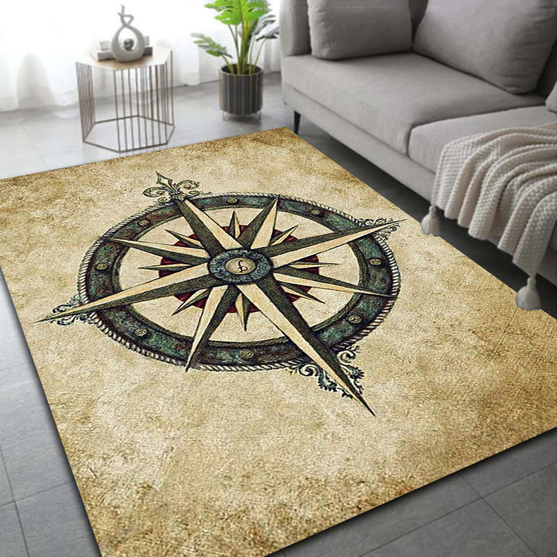 Commercial Kitchen Non Slip Flooring - Retro Compass Map World Map Area
