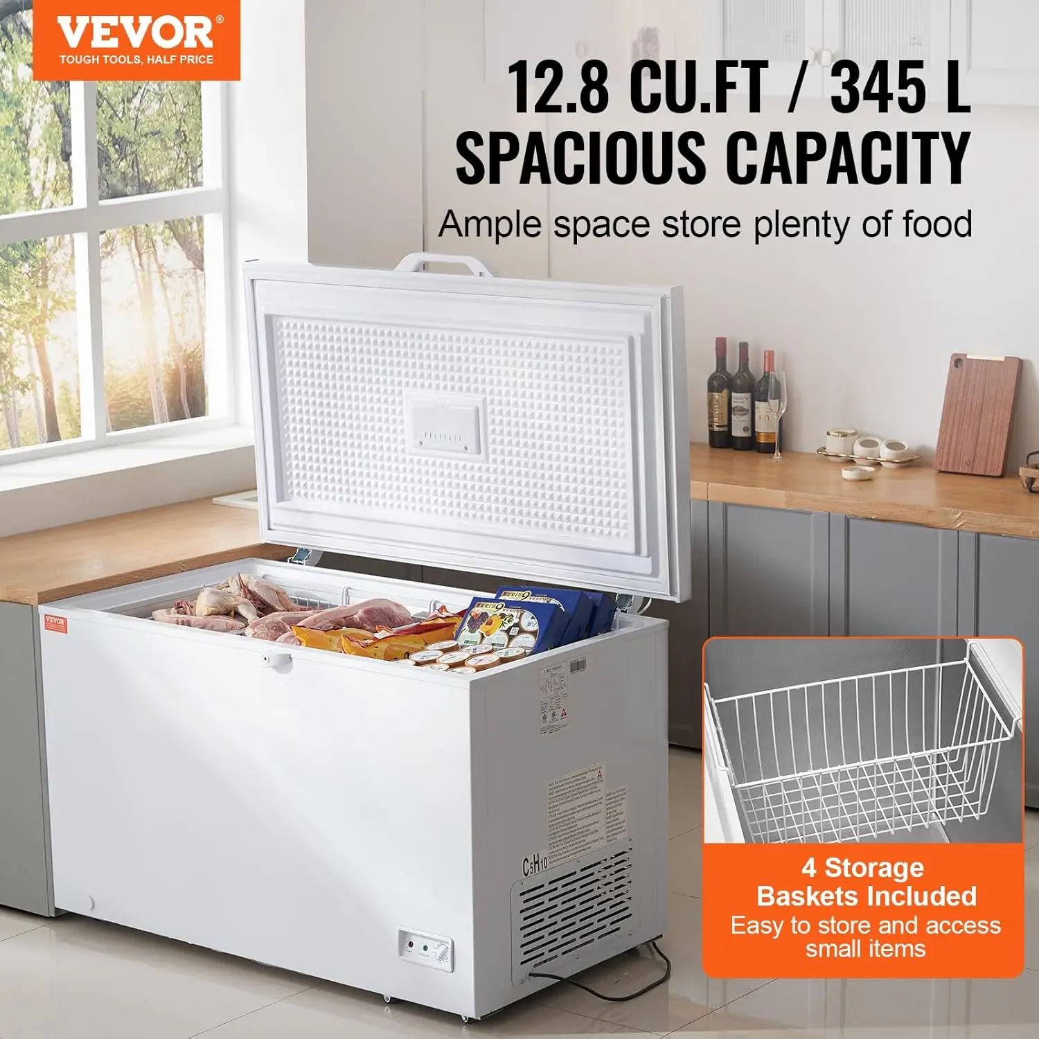 Chest Freezer, 12.8 Cu.ft / 34 - Commercial Chest Freezer review and price