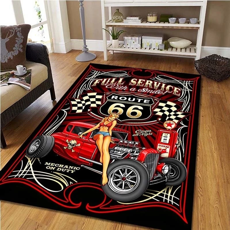 Route 66 Motorcycle Vintage Ca - Commercial Kitchen Non Slip Flooring review and price