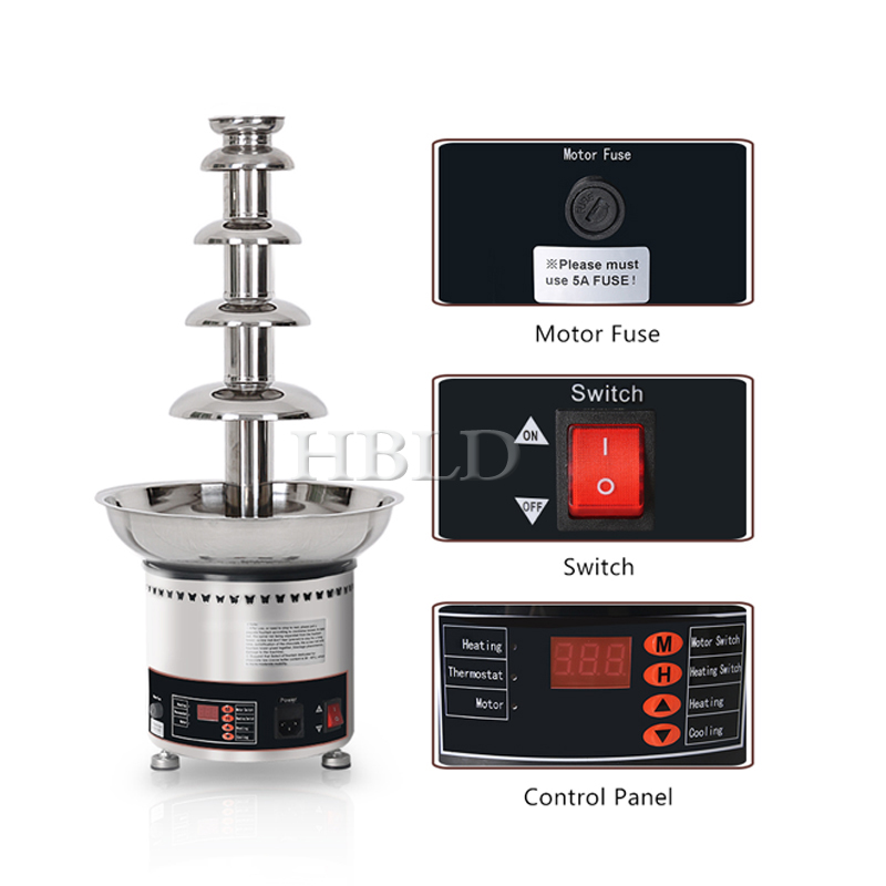 Large 4/5/6/7 Commercial Elect - Chocolate Fountain Commercial review and price