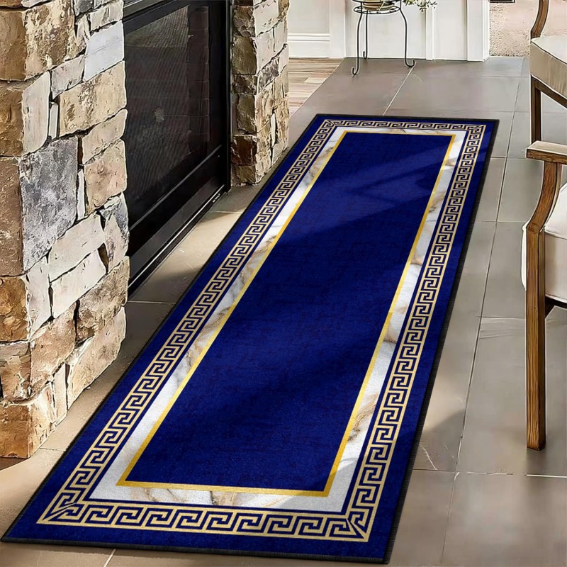 Abstract Art Runner Rug Blue Y - Commercial Kitchen Non Slip Flooring review and price