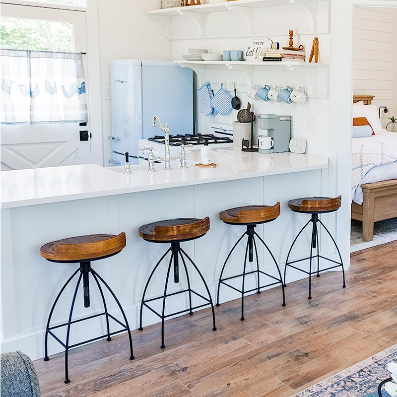 ‌Industrial Adjustable Bar Sto - Commercial Kitchen Island review and price