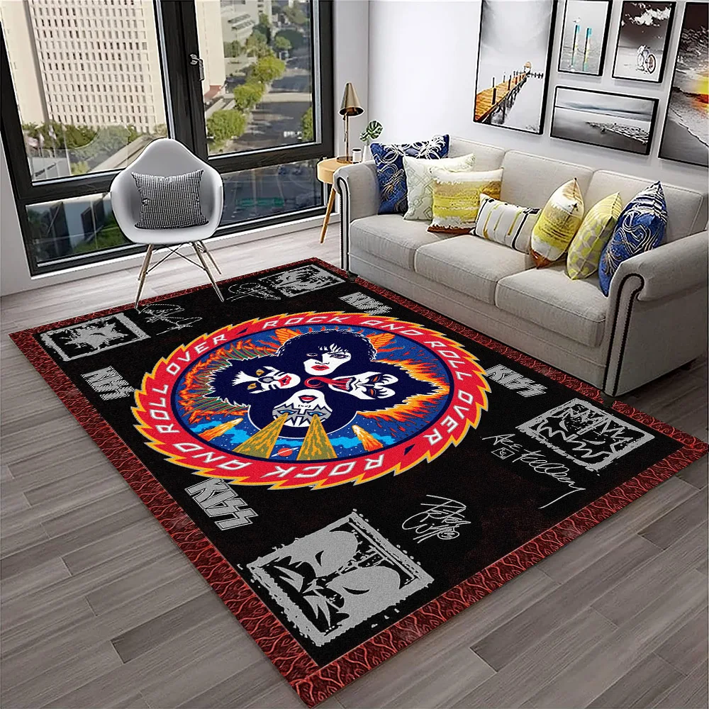 Retro KISS Rock Band Carpet Ru - Commercial Kitchen Non Slip Flooring review and price