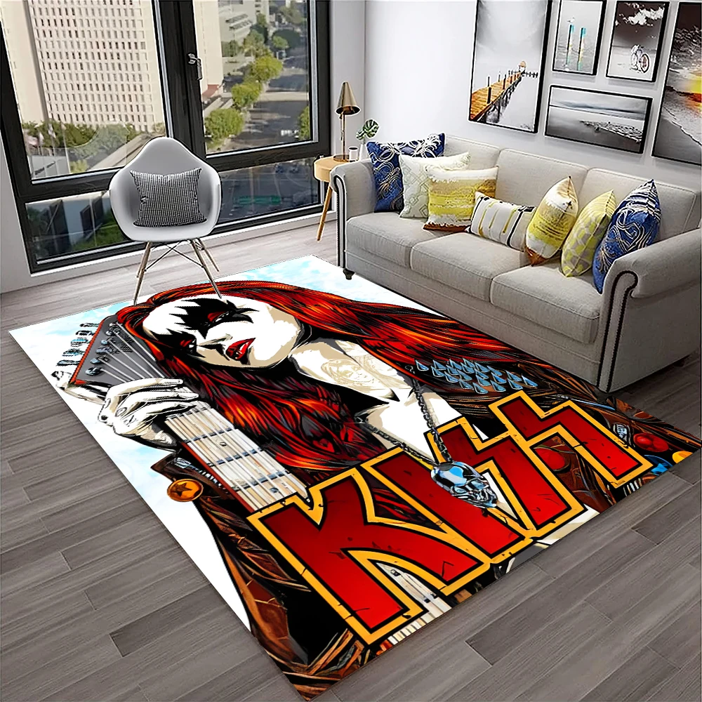 Retro KISS Rock Band Carpet Ru - Commercial Kitchen Non Slip Flooring review and price