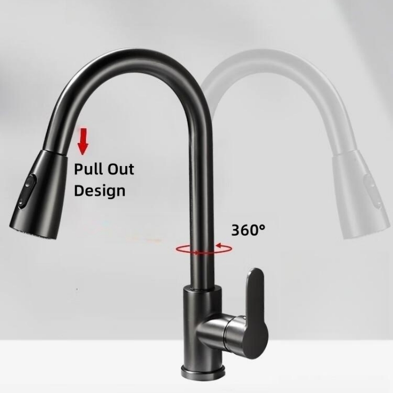 Matte Black Kitchen Faucet Sin - Commercial Kitchen Mixer Tap review and price