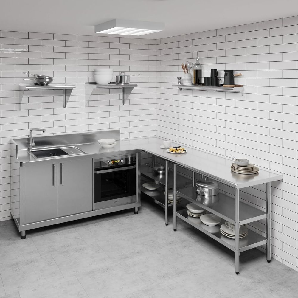 48 Stainless Steel Wall Shelf  - Wall Shelf Commercial Kitchen review and price