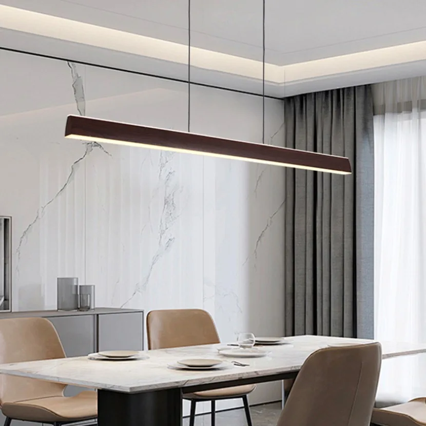 Walnut Led Pendant Light Long  - Commercial Kitchen Island review and price