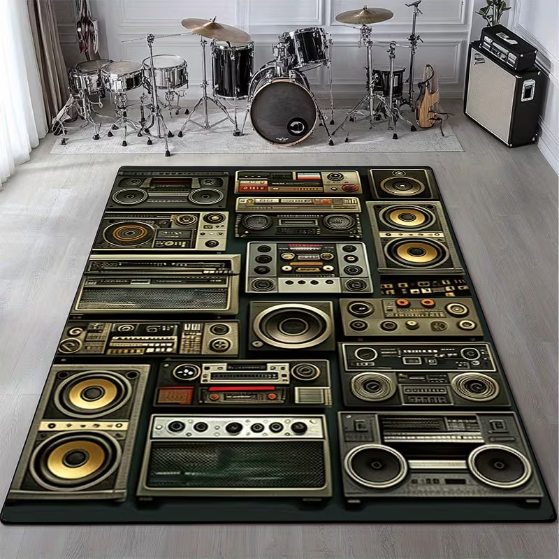 Classic Music Vintage Vinyl Re - Commercial Kitchen Non Slip Flooring review and price