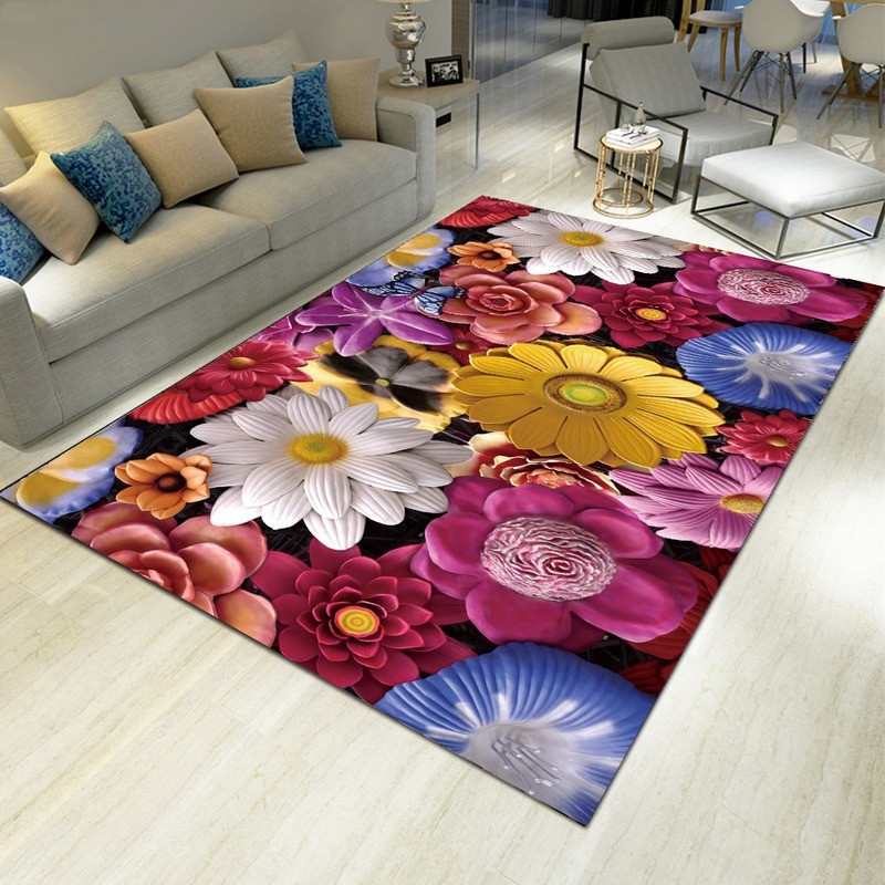 Landscape Floral Print Carpet  - Commercial Kitchen Non Slip Flooring review and price