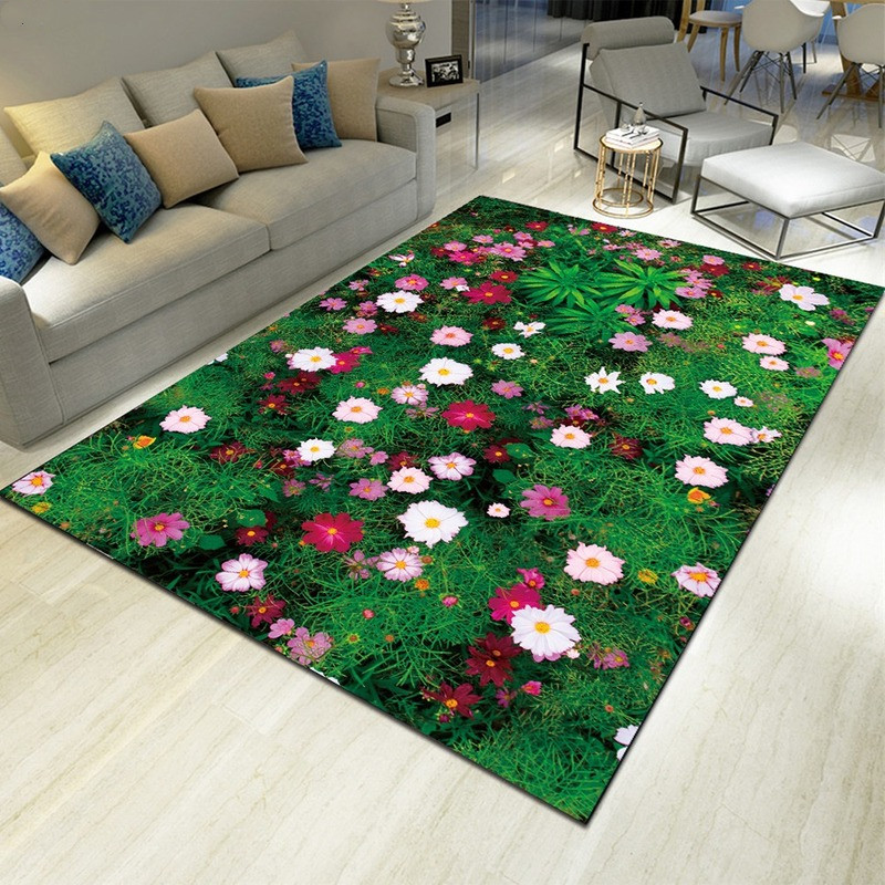 Landscape Floral Print Carpet  - Commercial Kitchen Non Slip Flooring review and price