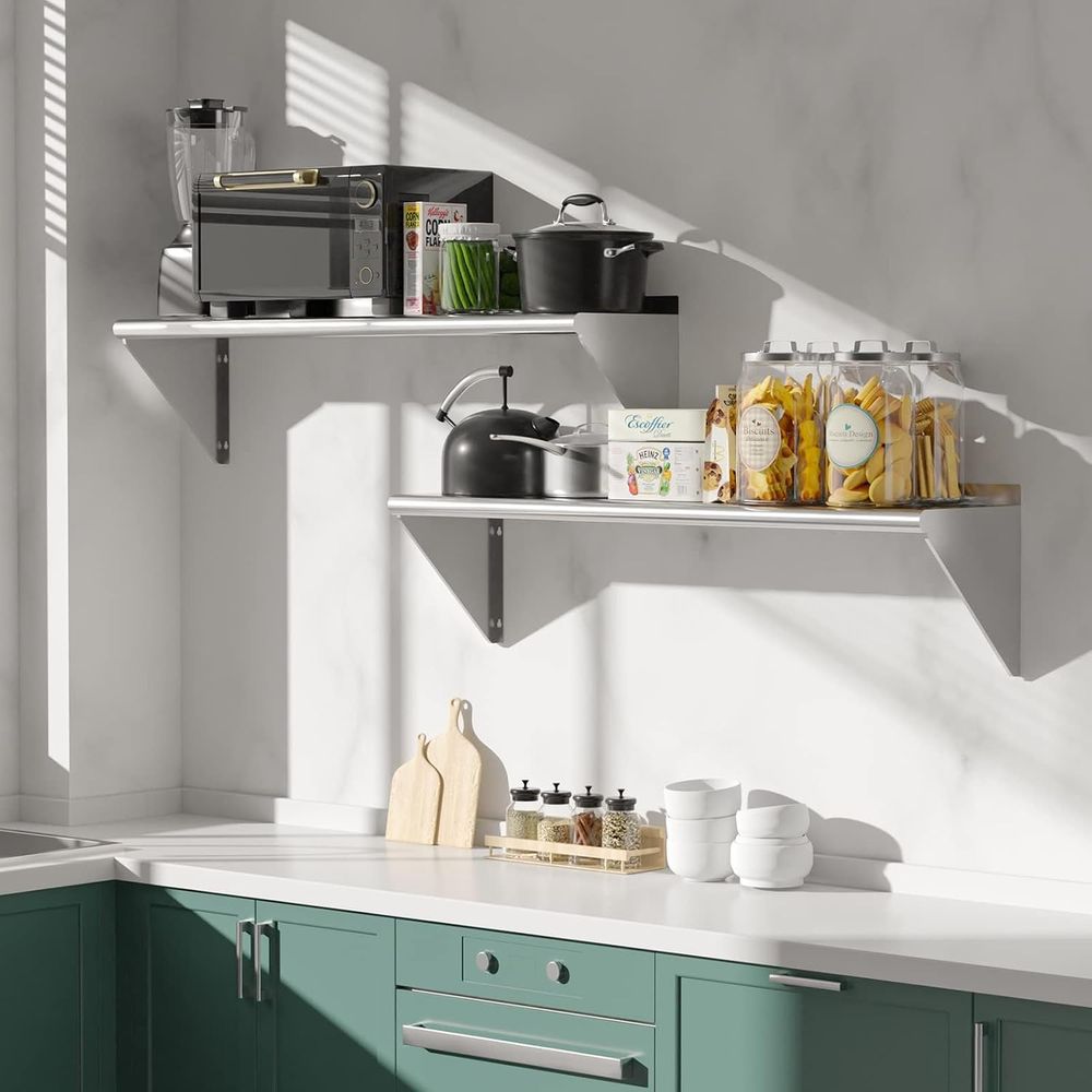 2 Pack Stainless Steel Shelves - Wall Shelf Commercial Kitchen review and price