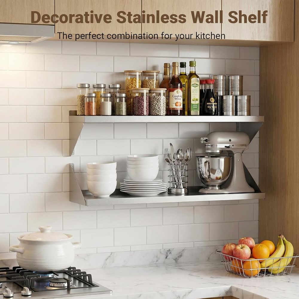 Stainless Steel Wall Shel 12 x - Wall Shelf Commercial Kitchen review and price