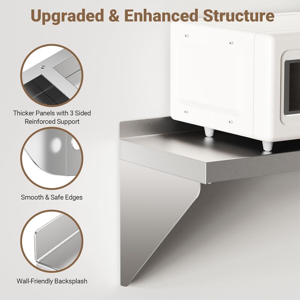 Stainless Steel Wall Shel 12 x - Wall Shelf Commercial Kitchen review and price